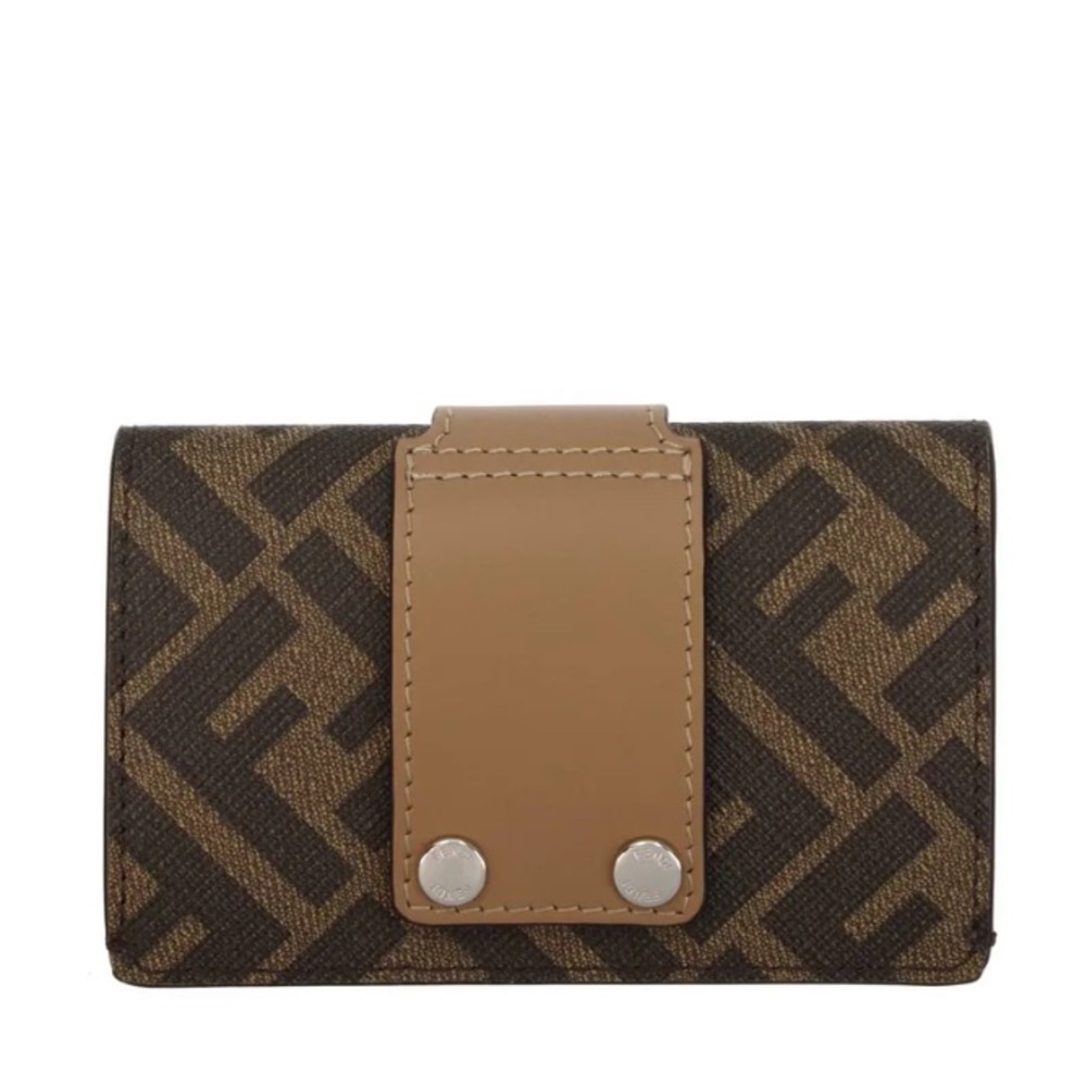 Fendi FF Zucca monogram logo nano baguette convertible belt bag card holder NEW - Picture 2 of 10